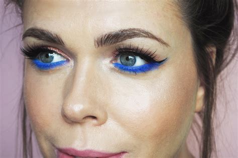 blue eyeliner.